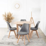 PROXIMA.store - Čalúnená jedálenska stolička NEVEL FARBA: sivá