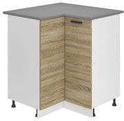 Kuchynská skrinka Belini Premium Full Version spodná rohová 90 cm dub sonoma s pracovnou doskou