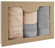 BAVLNENÉ UTERÁKY SOLANO SADA 2 KS 50X90 CM, 2 KS 70X140 CM VIACFAREBNÁ