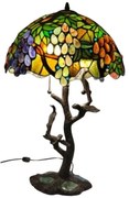 Lampa Tiffany stolová WINE OVAL 42*64