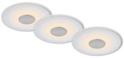 Briloner - SADA 3x LED Kúpeľňové podhľadové svietidlo LED/6W/230V IP44 chróm