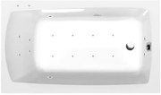 Polysan Lily masážna vaňa 120x70 cm active hydro-air akrylát ľavá aj pravá 25111.2010