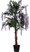 PLANTASIA 91592 Umely strom, 150 cm, Wisteria fialová
