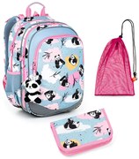 Školský set Topgal ELLY 22004 G - školská taška + peračník + vrecko na prezuvky
