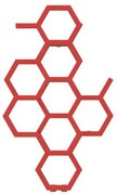 Terma Hex 821x486 vodný radiátor Soft 3028 ZX