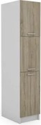 Vysoká kuchynská skrinka Irma S40.193, biela/dub sonoma%
