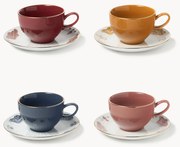 Šálky's podšálkami Mystic, 4 ks