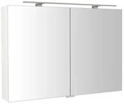 Sapho Sapho, RIWA galérka s LED osvetlením, 101x70x17cm, biela lesk, RIW100-0030