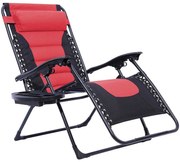 Delux zero gravity lehátko, rôzne farby, červená