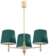 Argon 6192 - Luster na tyči PONTE 3xE27/15W/230V zelená/mosadz
