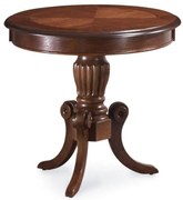 SIGNAL MEBLE Konferenčný stolík okrúhly NEVADA D, tmavý orech