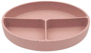 Tanier delený s prísavkou Platinum Silicone Blush