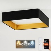 Brilagi-LED Stmievateľné svietidlo VELVET SQUARE LED/36W/230V Wi-Fi Tuya+DO čierna