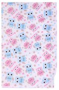 Prebaľovacia podložka Akuku 55x70 sovy ružovo-modré