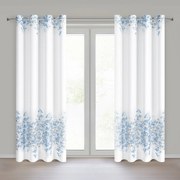 ZÁVES NA KRÚŽKOCH NOA 140X250 CM KVETY