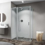 Roth Štvorcový alebo obdĺžnikový sprchový kút CI EPF+CI FXG, brillant - bez vaničky ROTH-Variant: šírka dverí: 90 cm, šírka pevnej steny: 80 cm, orie…