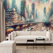 Fototapeta - Život veľkomesta (147x102 cm)