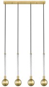 Zuma Line P0583-04A-2GHF - Luster na lanku MIDA 4xG9/6W/230V mosadz