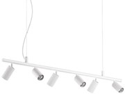 Ideal Lux - LED Luster na lanku DYNAMITE 6xGU10/7W/230V CRI 90 biela