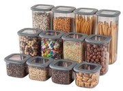 Plastové dózy v súprave 24 ks na potraviny Fresco – Hermia