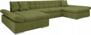 Rohová sedacia súprava Agnara (zelená)