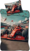 Posteľné obliečky do detskej postieľky Formula - 100% bavlna - 100x135 cm + 40x60 cm