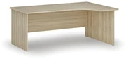 Kancelársky rohový pracovný stôl PRIMO WOOD, 1800 x 1200 mm, pravý, dub prírodný