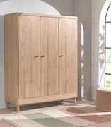 Drevená šatníkova skriňa z dubového masívu Forrest 150cm