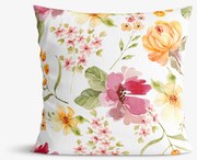 Goldea dekoračná obliečka na vankúš - kvety ibišteka 40 x 40 cm