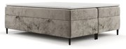Svetlohnedá boxspring posteľ s úložným priestorom 160x200 cm Araya – Maison de Rêve