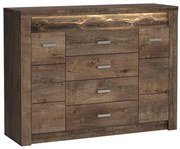 Komoda Indianapolis I7 2D4S tmavý jaseň