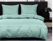 Hotelové obliečky z mikrovlákna JASMINE mentolové - prúžok 2 cm Rozmer obliečok: 2 ks 70 x 80 cm | 160 x 200 cm