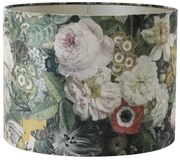 Kvetované tienidlo na lampu Butterfly ocher -  Ø 35*30cm/ E27