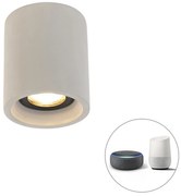 Inteligentné okrúhle stropné bodové svetlo betón vrátane Wifi GU10 - Deep