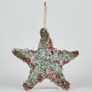 Vianočné dekorácie Bizzotto PENDAGLIO RATTAN STELLA GHIACCIATO L