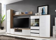 Obývacia stena Olivia 24 Srw O1 (s osvetlením) (san remo lesk biely)