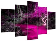 Obraz - Ružový les (150x105 cm)