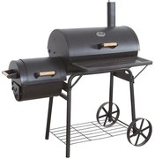 Gril na drevené uhlie s udiarňou JY-001
