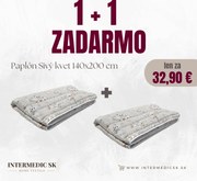 Paplón Sivé kvety 140x200 cm – akcia 1+1 zadarmo