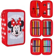 Školský peračník trojposchodový s náplňou Myška Minnie