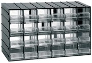 ARTPLAST Organizér 611T 382 x P 148 x H 230 mm s 24 priehľadnými zásuvkami