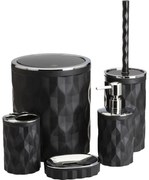 Kúpeľňový set REINA 5 ks čierna/chróm