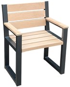 Drevená stolička moderná s opierkami lakťov