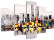 Obraz - Maľba veľkomesta (150x105 cm)