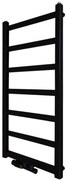Regnis DEX, vykurovacie teleso 530x730mm so stredovým pripojením 50mm, 415W, čierna matná, DEX70/50/D5/BLACK