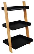 Set poličky a nosníkov Naturel Home čierna/orech mat 53,5x98x40 cm HOMEP3C
