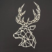 AMADEA Drevená dekorácia Jeleň na stenu 41 cm Český výrobok