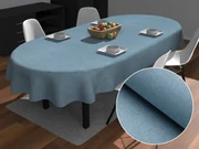 Biante Dekoračný oválny obrus BKW-210 Svetlo modrý žíhaný 100x140 cm