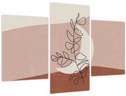 Obraz - Boho listy N⁰2 (90x60 cm)