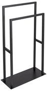WENKO 26056100 - Stojan na uteráky RIVALTA 46x80 cm nerez/čierna